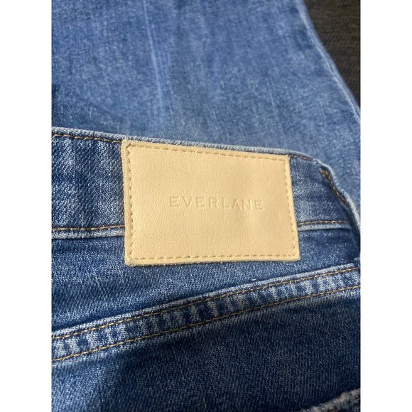 Everlane High Rise Straight Leg Jeans Blue Denim Women's Size 30 Regular - Picture 5 of 6